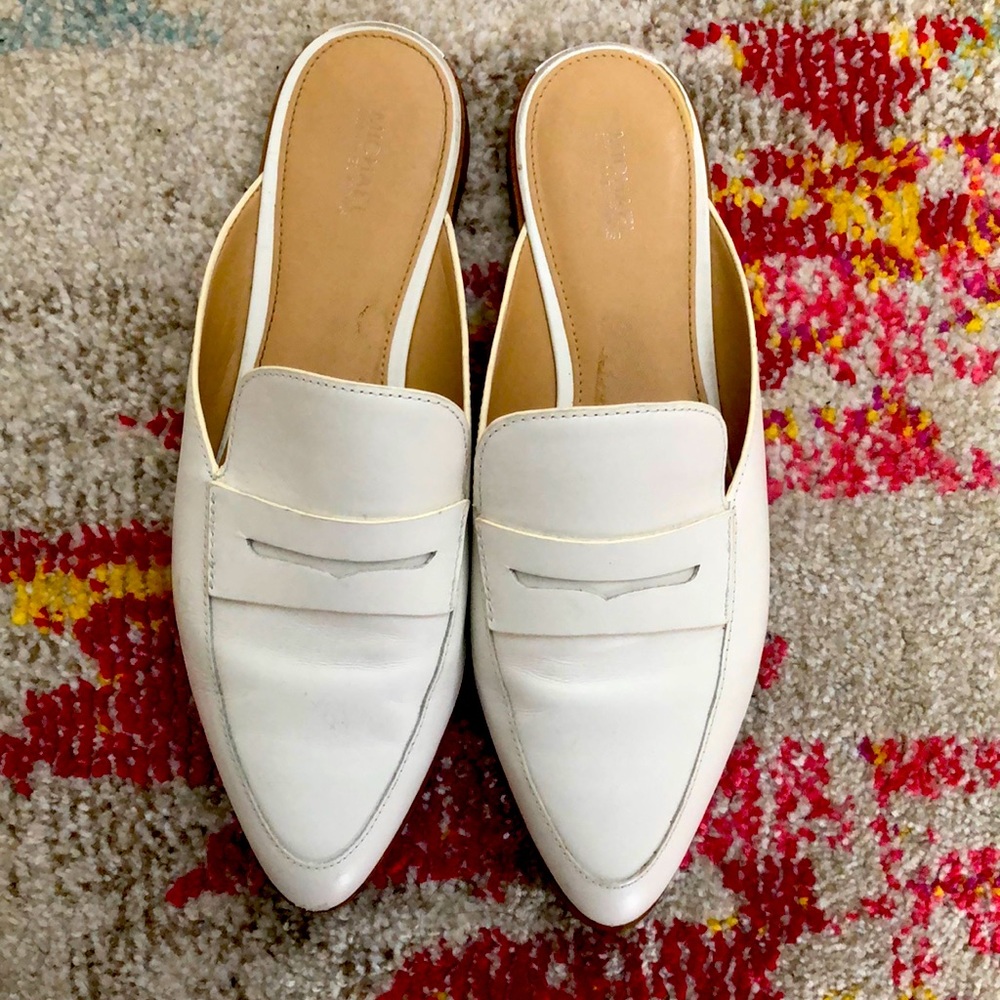MICHAEL Michael Kors Ivory Flat Mules 9.5